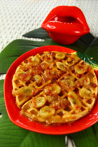 Caramel Banana Waffle