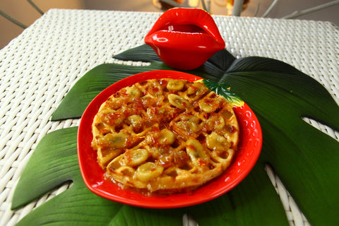 Caramel Banana Waffle