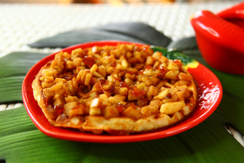 Cinnamon Waffles with Apples