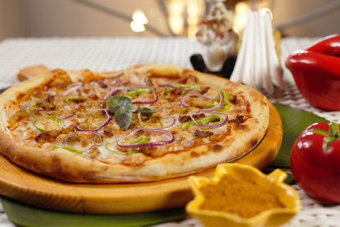 Nigerian Chicken Suya Pizza