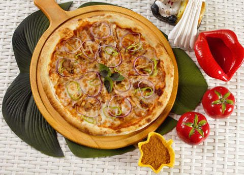 Nigerian Chicken Suya Pizza