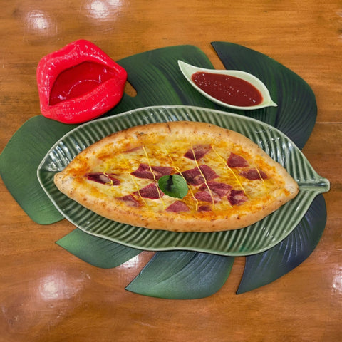 Beef Bacon Turkish Pide