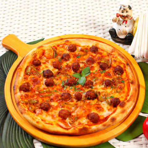 Half Chicken Balls Pizza