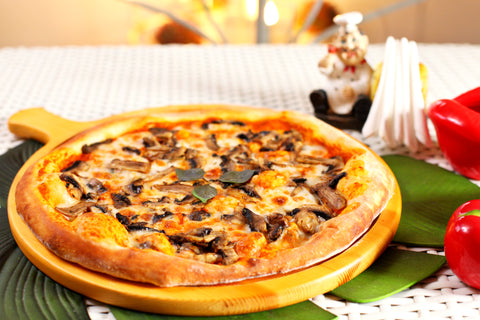 Half Pizza Mushrooms