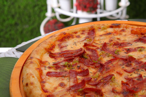 Half Salami Pizza