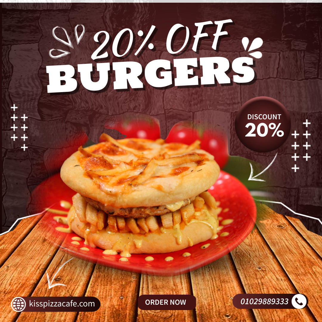 Enjoy 20% Discount on Chicken Burger Pizza Ending 30th of This Month