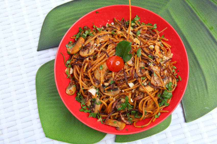 Brown Butter Mushrooms Pasta