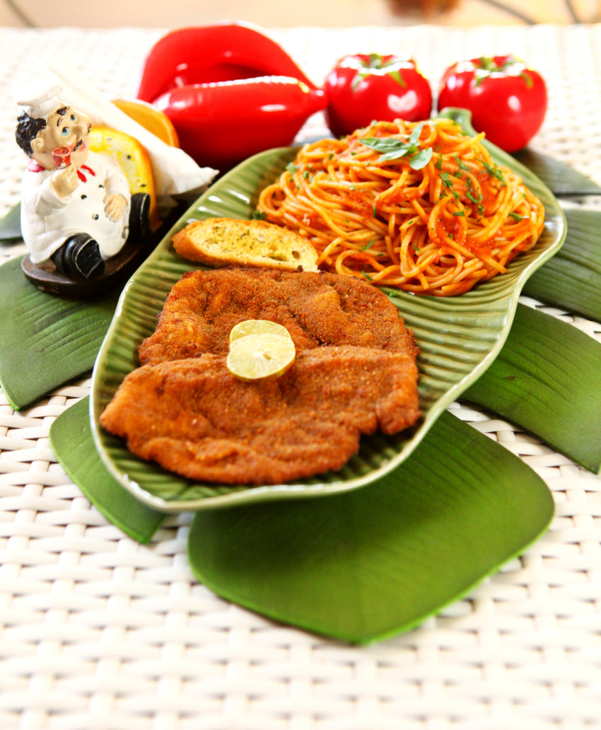 Chicken Pane With Spaghetti - وجبة دجاج بانيه