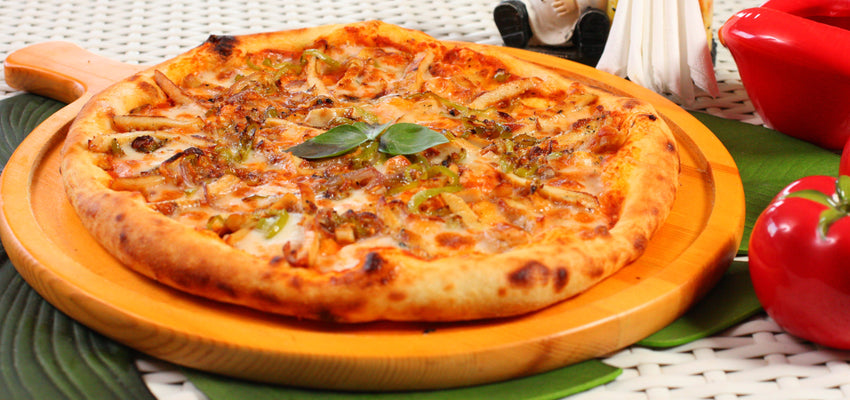 Garlic Chicken Pizza - بيتزا الدجاج بالثوم