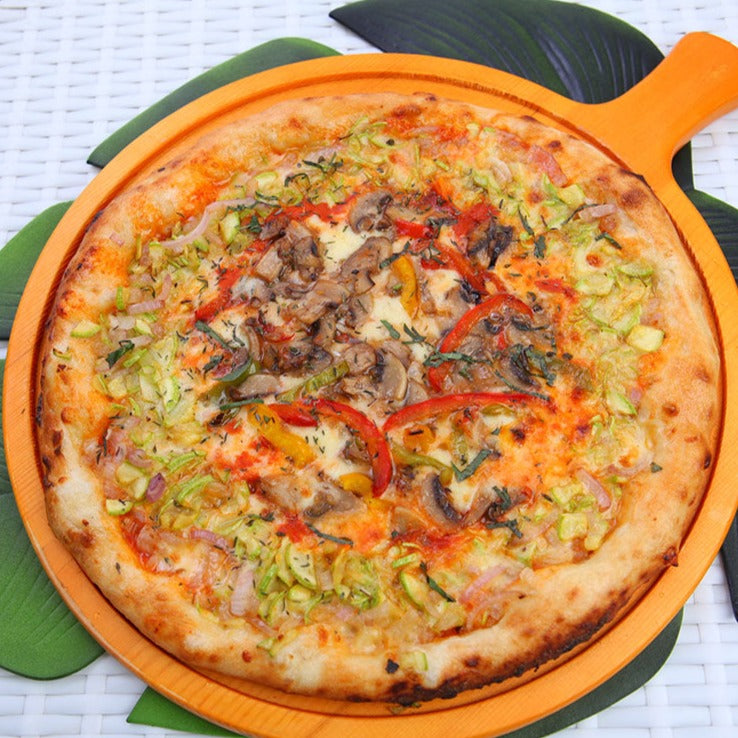Zucchini Vegetarian Pizza - بيتزا كوسة مع خضروات